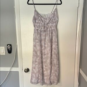 Aritzia Lavender Floral Dress with Spaghetti Straps- Wilfred
GENOA MIDI DRESS